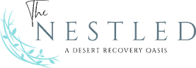 The Nestled, a desert recovery oasis logo